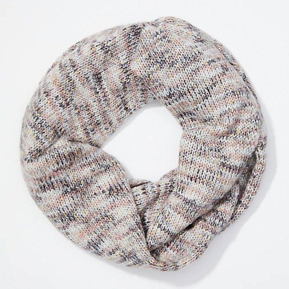NWT Loft Shimmer Marled Infinity Scarf